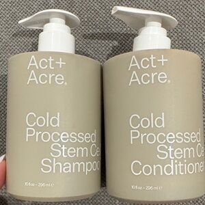 ACT+ ACRE Cold Processed Stem Cell Shampoo & Conditioner BUNDLE 296ml THINNING